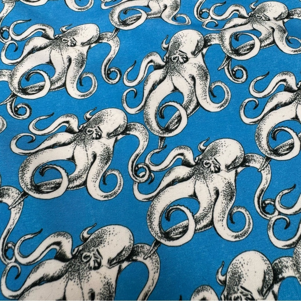Retromarine Men's Blue Octopus-Pattern Swim Trunks 31 - Picture 6 of 9